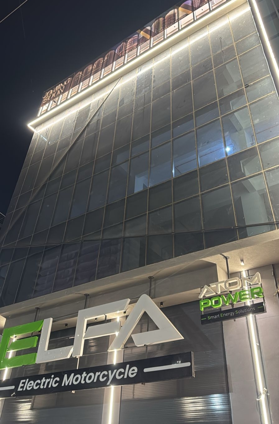 The Pavilion glass facade housing WorkMore coworking space