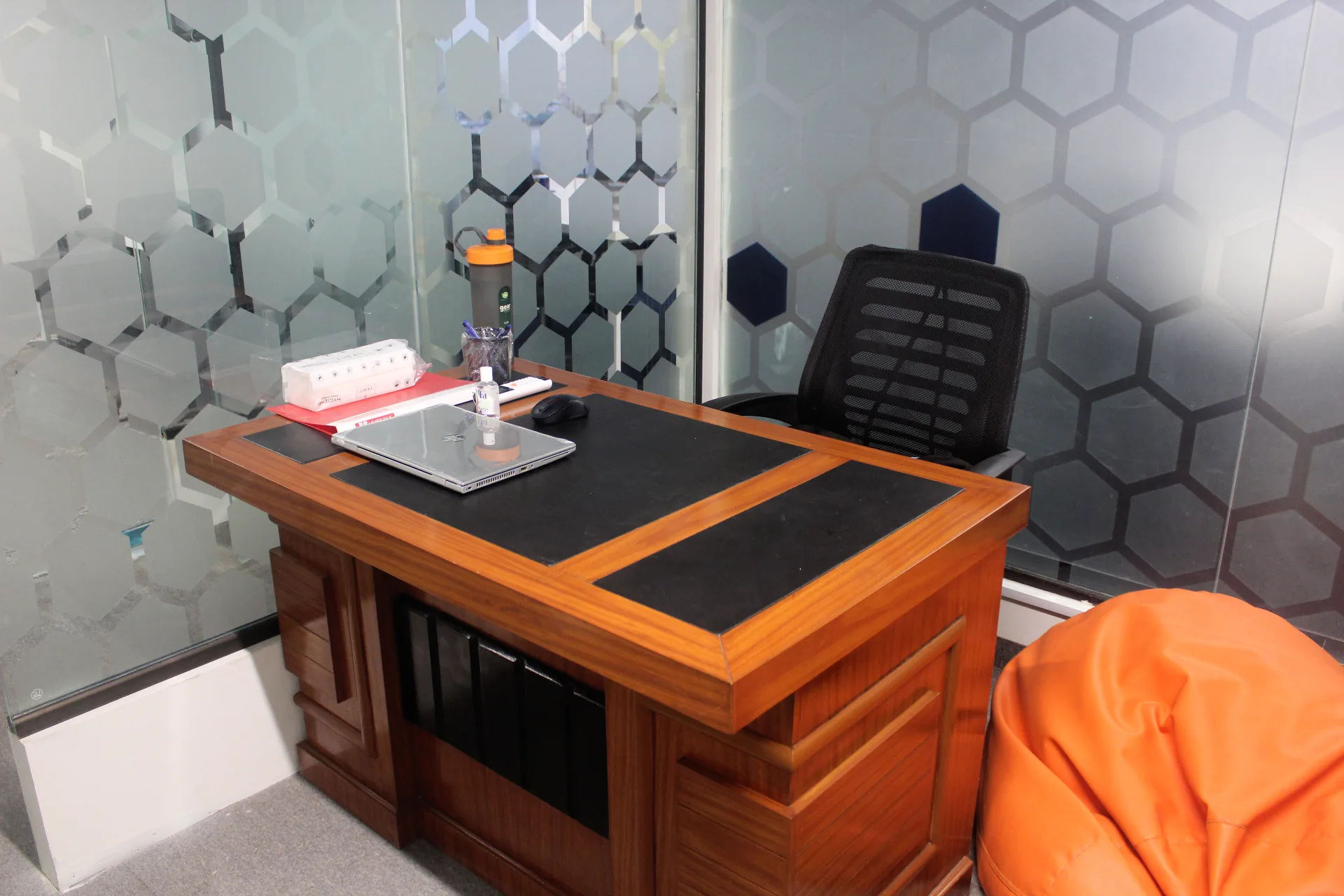 Fortune Tower executive private office desk